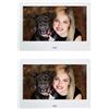 SMTYXS Cornice For Foto Elettronica Intelligente Da 7 Pollici Digitale 800 * 480 Video 720P Lettore Musicale MP3 MP4 Riproduzione Automatica Telecomando Un'Esperienza Visiva Squisita(2PCS White)