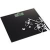Melchioni Bilancia Digitale Pesa persone Melchioni FLAT, Alta Precisione, Ultrasottile, Attivazione a pressione, Spegnimento automatico, Piattaforma in vetro temperato, Display LCD da 1.2"