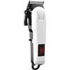 Generico Professional Hair Clipper with LED Display, White, 45mm x 188mm, with 4 Guide Combs (3mm, 6mm, 10mm, 13mm), USB Cable, Cleaning Brush
