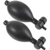 NIYANGLE Palloncino in Lattice Nero Valvola di Rilascio, 2 Pezzi, Sostituzione per Misuratore di Pressione, Gonfiaggio Manuale per Sfigmomanometro
