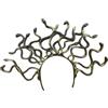 APLVFFZH Fascia per capelli Medusa con serpente, accessori per costumi da festa di Carnevale, Oro Nero
