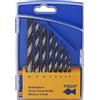 Fisch 01200008K - Set di 8 punte elicoidali standard per legno, in scatola di plastica, 0 V, multicolore, 3-10 mm