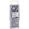 Bosch Accessories 2608577205 HSS PointTeQ (3,7 x 39 x 70 mm) - Set da 10 Pezzi di Punte Elicoidali per Trapano per Metallo, Acciaio, Fusione o Plastica, Grigio (Argento), Ø 3.7 mm