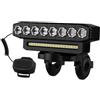 MZMZM Luce anteriore per bicicletta a 8LED, impermeabile, per MTB e bici da strada, ricaricabile tramite USB, luce anteriore a 5LED per la sicurezza notturna