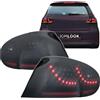 JOM Car Parts & Car Hifi GmbH JOM 82871-2 Fari Posteriori a LED VW Golf 5, Disegno in Nero