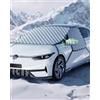 UGOVIANE Copri Parabrezza Auto per Inverno, Copertura Auto Magnetico Universale, Telo Antighiaccio e Antineve, Copri Parabrezza Esterno per Maggior Veicoli, Protezione Anti-UV e Antigrandine Telo Antighiaccio