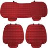 Auto Accessori Lupex Coprisedile Seduta 3 pezzi Universale Auto | Protezione Sedile 2 Anteriore e 1 Posteriore | Protector Comfort Automotive Cuscino Interni (Rosso)