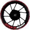 JHYBDP Adesivi Cerchi Adesivi Per Cerchioni Moto Per Suzuki GSXR600 GSX-R600 GSXR GSX-R 600 Da 17 Pollici, Adesivi Riflettenti Strisce riflettenti sul cerchione(Colore 10)
