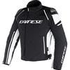 DAINESE Racing 3 D-Dry Giacca moto in tessuto, nero/bianco, 52