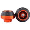 Keenso CNC anteriore forcella telaio cursori ruota crash protector alluminio forcella ruota telaio cursori crash pad moto caduta protezione scooter ciclomotore(Orange)