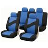 Auto Accessori Lupex Set Coprisedili Auto Universali LS08 Colore Blu Anteriori e Posteriori in Poliestere Utilitaria No Suv