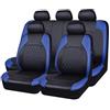 ENDYAK Auto Coprisedili Universale per Dacia Duster 2.Gen 1.Gen HM HS 2010-2014 2015 2016 2017 2018 2019 2020 2021 2022 2023 2024 2025,Pelle Completo Impermeabile Set Fodere Anteriori e Posteriori