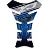 Tankpad PARASERBATOIO ADESIVO RESINATO EFFETTO 3D compatibile con YAMAHA XJ6 (Blu)