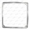 FAR CORNICE TARGA IN FERRO CROMATA 17 x 17 PER VESPA TUTTI I MODELLI 3277 MADE IN ITALY