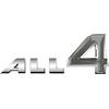 ANUTE LUNCHS 1pc metallo 3d tutto 4 lettere emblema badge adesivi for auto corpicchiere decorazione decalcomania for il tronco for for Mini Cooper Countryman Paceman Clubman ecc. (Color : Silver)