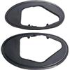 Volakebeing Coppia di guarnizioni per specchietti retrovisori laterali per Mini Cooper R50 R52 R53 2002-2008 - Ricambio in ABS nero con OEM 51167058083 51167058084