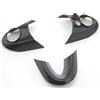 Gnshdg Cover Trim Interior Per Mini Per Cooper S JCW F55 F54 F56 F57 F60 ABS Volante Fibra Carbonio Pulsante Cover Adesivo Decorazione Interni Car Interior Trim Strips(Style B)