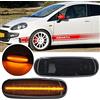 NSLUMO indicatori laterali LED per F/iat Panda Grande Punto A/barth Evo | Doblo Stilo Idea Linea C/itroen Nemo per F/iat Panda (Classic) 169 (09/2003-08/2012) lente fumé 2Pcs indicatori laterali