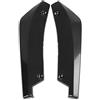 AMONIDA Splitter Paraurti Posteriore, 1 Paio di Alette Splitter per Labbro dello Spoiler del Diffusore Canard del Paraurti Posteriore Modificato per Auto Universale (Nero)