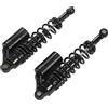 Akozon Coppia Ammortizzatori Posteriori per Moto da 340 Mm Universali per SUV ATV (BLACK)