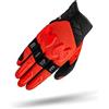 SHIMA DRIFT GLV Guanti Moto Estivi Uomo Pelle Lungo Ventilato Perforato Omologati Guanto per Motocicletta Touchscreen Ventilata Scooter Protettore Rinforzato Abbigliamento Racing (Uomini, Rosso, XL)