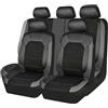 SORAD Pelle PU Copri-Sedile Set Completo per Audi A5 Sportback 8T8/B8 2009-2016, Coprisedili per Auto in Pelle a 5 Posti Antiscivolo 9 pcs Pelle Auto Set Coprisedili,Grey