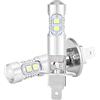Aoresac Kit Lampadine Fendinebbia LED Super Bianco H1 6000K 1600LM Ad Alta luminosità, Adatte per Fendinebbia per Auto, Facili Installare con Prestazioni Stabili per la Guida su Strada