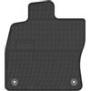 Wielganizator Tappetini in gomma su misura, compatibili con Volkswagen Polo VI hatchbak (2017-) tappetino per piedi anteriore sinistro auto in gomma nero, con elementi di fissaggio