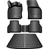 ELMASLINE 3D Tappetini Gomma e Vasca Baule per VW Caddy 5 (V) 2020-2026 | Non adatto per Maxi/Grand (versione lunga) e Cargo!! | Tappetini Auto | Vasca per il bagagliaio | Accessori auto