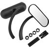 KaTur Specchietti retrovisori mini ovali personalizzati per moto con specchietto retrovisore nero ovale Specchio in alluminio e vetro di alta qualità per Harley Davidson Sportster Dyna Softail