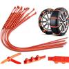 Generico Fascette per Pneumatici per la Neve, Fascetta in Nylon, Fascetta per Pneumatici da Neve dell'auto, Catene antineve riutilizzabili dell'auto (10 PCS)