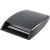 Keenso Scoop Air Flow Vent Hood, Universal Car Air Flow Aspirazione Scoop Turbo Bonnet Vent Cover Sticker Hood Nero(Fibra di carbonio)