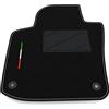 Somer Car Tappetino Auto SOLO LATO GUIDA 1pz compatibile con Volkswagen Golf 6 - Cabrio 2011-2016 | 1 tappeto su misura in moquette, bandiera Italia