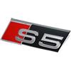 Audi S5 - Emblema originale A5, per griglia del radiatore, colore: Cromo rosso