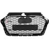 LNCZX Auto Griglie Anteriori Radiatori per Audi A3 RS3 Style 8V 2017 2018 2019 2020 2021 2022 2023, Griglia Centrale Paraurti Anteriore Frontale Inserti Parti Styling Carrozzeria