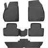 Element Set di Tappetini Auto in Gomma TPE 3D per Opel Zafira Tourer C | 2011-2019 | 7 Posti | 100% Adatti Perfettamente, Gomma Auto Robusti, Tappetini Universali, Tappetini 3D