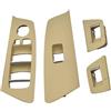 Tjxtixle Maniglia Interna Portiera Per BMW Serie 5 M5 G30 G31 F90 2017 2018 2019 2020 LHD Pannello Pulsanti Interruttore Alzacristalli Anteriore Posteriore Porta Auto Auto Maniglia Interna(4Piece Beige)