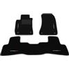 Generico Tappetini compatibili con Alfa Romeo 159 posteriori uniti distanza punti di fissaggio (conducente) 34,5 cm, bandiera Italia, kit tappetini auto personalizzati, set tappeti in moquette, tappeto auto