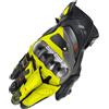 SHIMA XRS-3 Guanti Moto Sport Uomo Pelle Lungo Ventilato Perforato Omologati Guanto Motocicletta Touchscreen Ventilata Scooter Protettore Rinforzato Abbigliamento Racing (Uomini, Giallo Fluo, 3XL)
