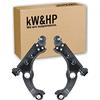 kW&HP COPPIA BRACCI BRACCETTI TRAPEZI ANTERIORI Sospensione Ruota Lato DESTRO/SINISTRO PER ALFA GIULIETTA (940)