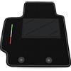 Somer Car Tappetino Auto SOLO LATO GUIDA 1pz compatibile con Suzuki Swift 2017-2024 | 1 tappeto su misura in moquette, bandiera Italia