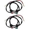 TOGEVAL 4 Pezzi Luci di Indicazione per Veicoli a Due Ruote e Atv, Lampade di Segnalazione Rosso e Verde, Indicatore Posizione Marcia Inversa e Folle in Gomma e Metallo per Karting