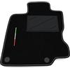 Somer Car Tappetino Auto SOLO LATO GUIDA 1pz compatibile con Renault Kadjar 2015-2025 | 1 tappeto su misura in moquette, bandiera Italia
