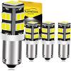 Ruiandsion 4pcs BAY9S H21W LED Lampadina 12V Super Bright 2835 20SMD Chipset LED Indicatore di luce di riserva luci di retromarcia Lampadina, bianco