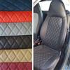 TOPCAR-ATHENS Top Car Athens Rhombus, set di due coprisedili per auto in ecopelle, superficie posteriore nera in materiale sintetico, misura 100% compatibile con Smart Fortwo (451), colore nero