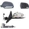 Polcar Specchietto Retrovisore per Audi A3 (8P), Con Primer, Regolazione Elettrica, Sinistro, SX, SRLine, Ripiegamento Elettrico Con Freccia