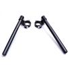 Fullibars kit semimanubri Ø 58mm compatibile con benelli Leoncino 500,502S,752S TNT600i forcella Ø 58mm cafe Racer semi manubri inclinazione 7°,tubo Ø 22.2mm,realizzato in CNC alluminio