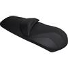 Moto Discovery Coprisella compatibile con Gilera GP800 2008-2011 nero con cuciture nere e logo nero (E)