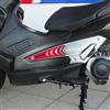 labelbike - Adesivi 3D Moto Pedana Protezione e Decorazione in Resina compatibile con Gilera Nexus 300-500 - Rosso