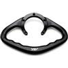 KTGCOZS Maniglia per serbatoio del carburante per moto, maniglia per passeggero, per YZF R1, R6, R25, R3, R15, 1000 (nero)
